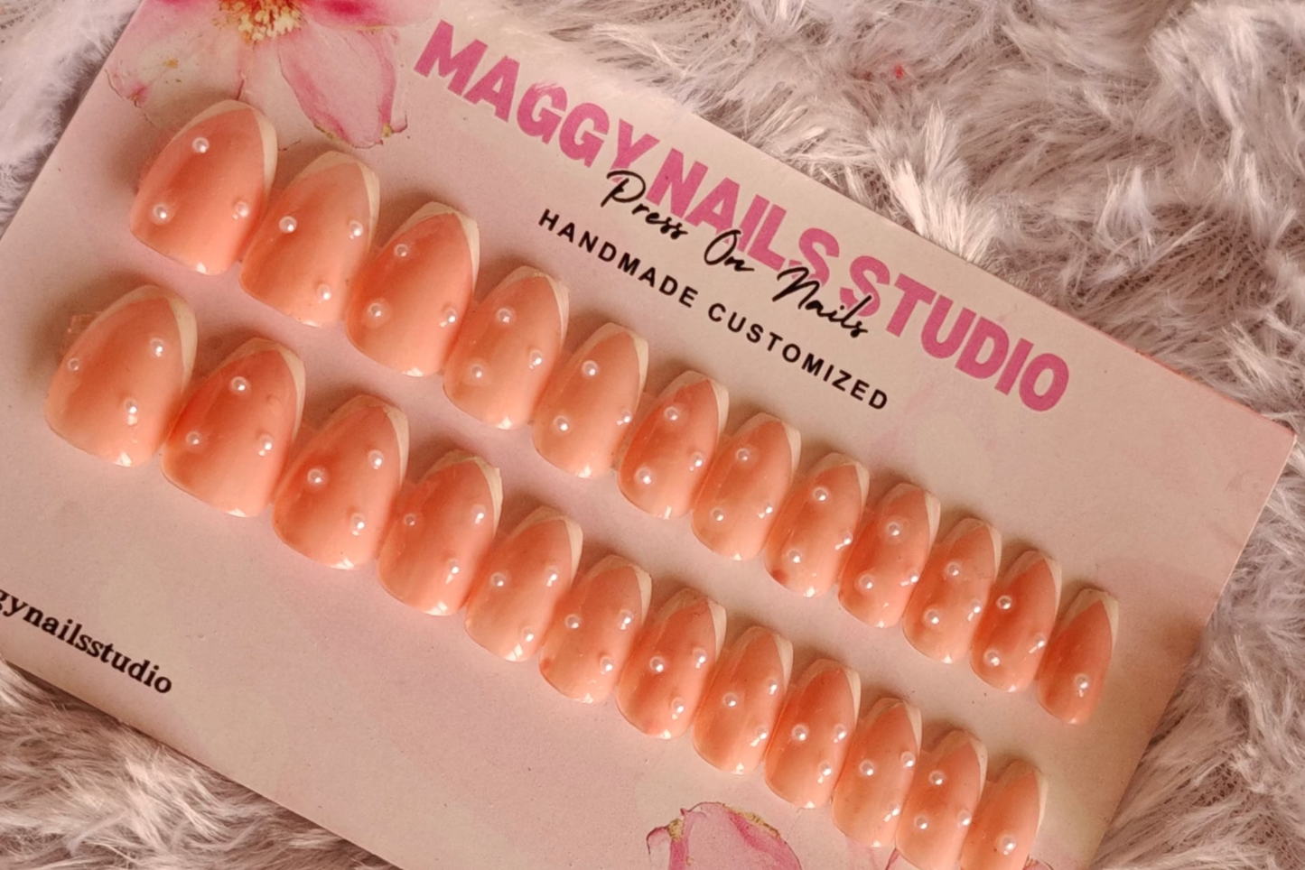 french with pearl Nail