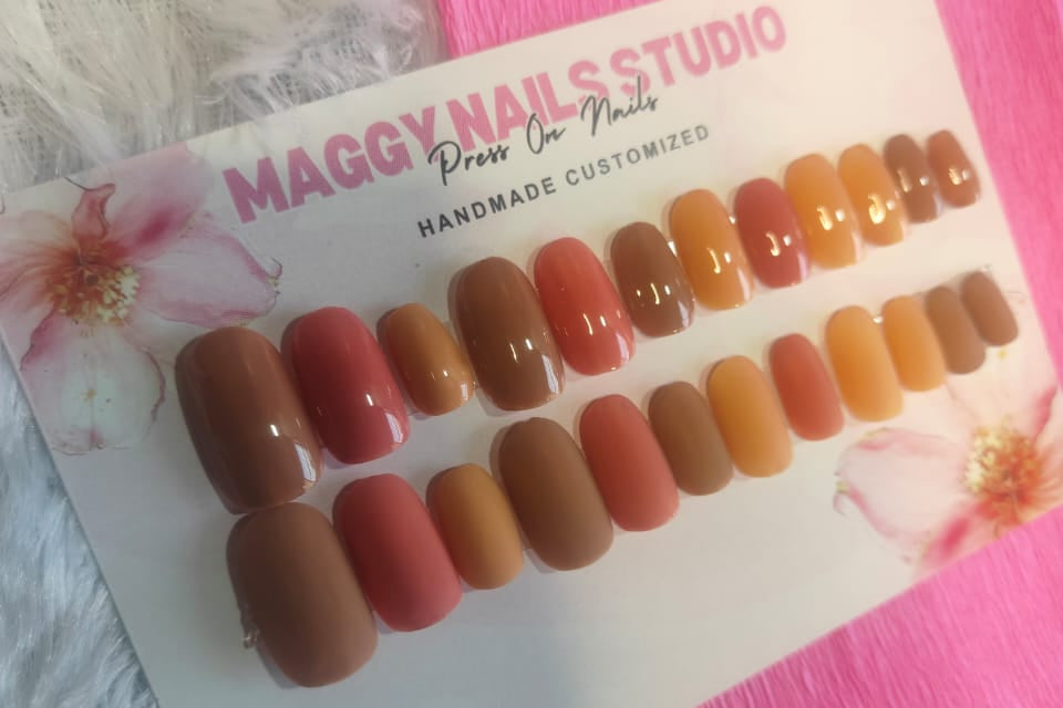 SHAPES OF BROWN NAILS