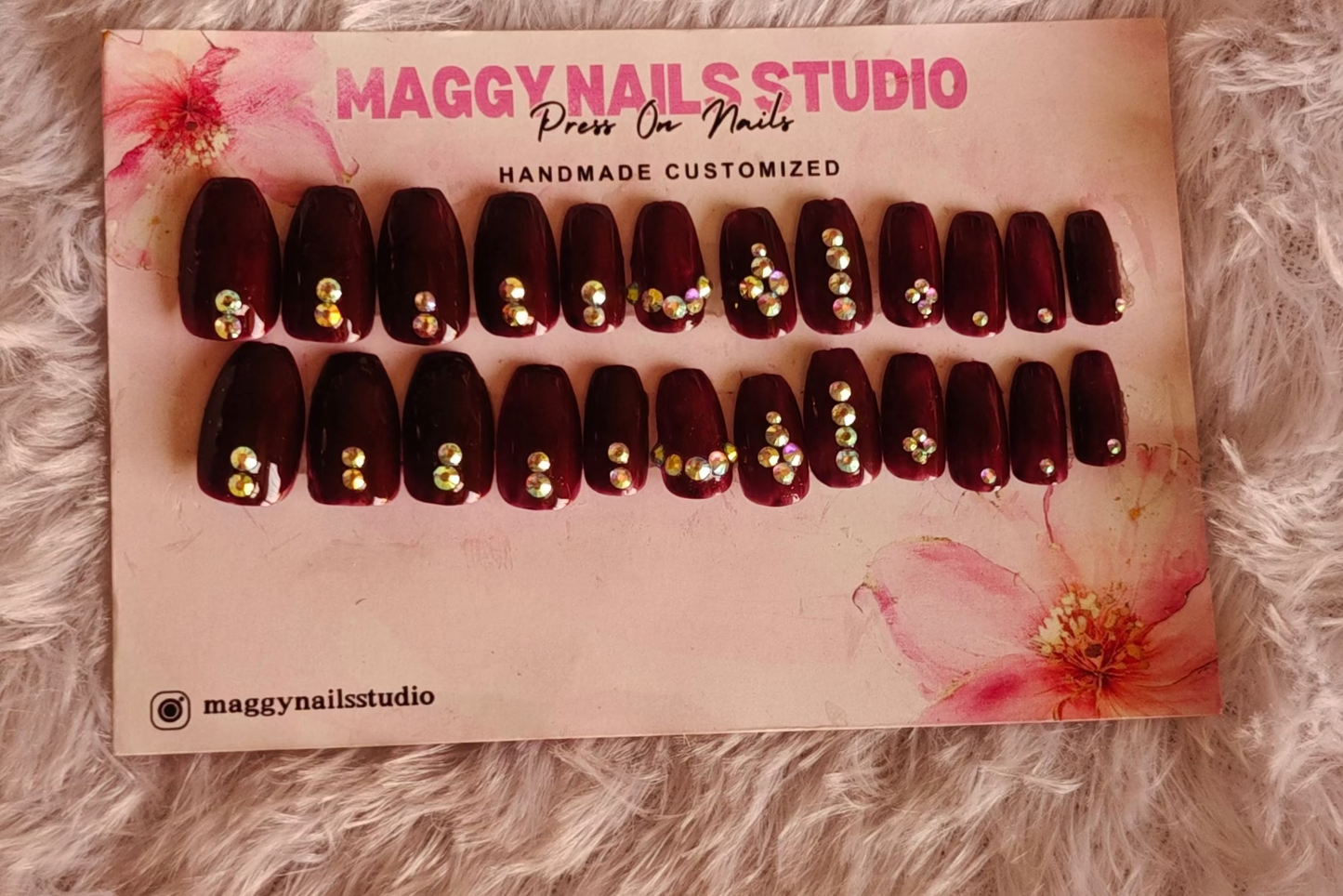 bridebloom red nails