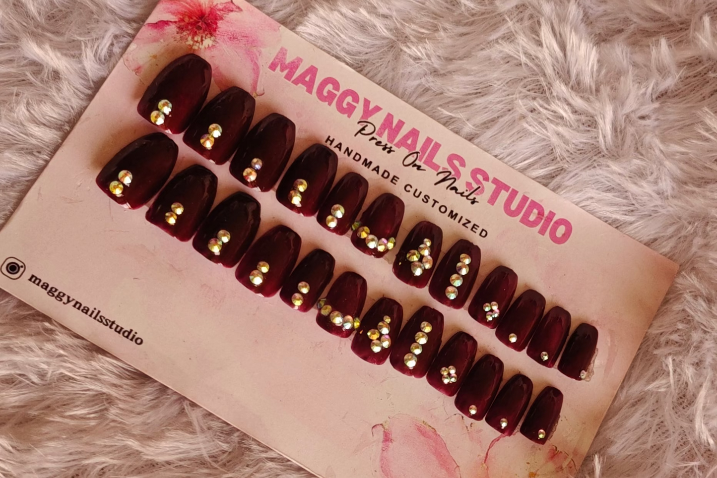 bridebloom red nails