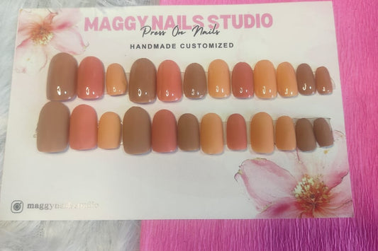 SHAPES OF BROWN NAILS